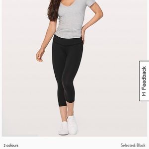 black dropped lulu lemon leggings